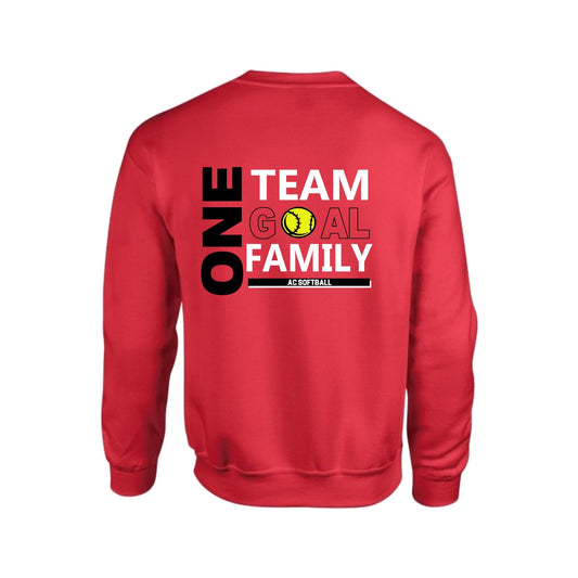 Adult/Youth Gildan - 50/50 Crew - Red