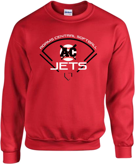 Adult/Youth Gildan - 50/50 Crew - Red