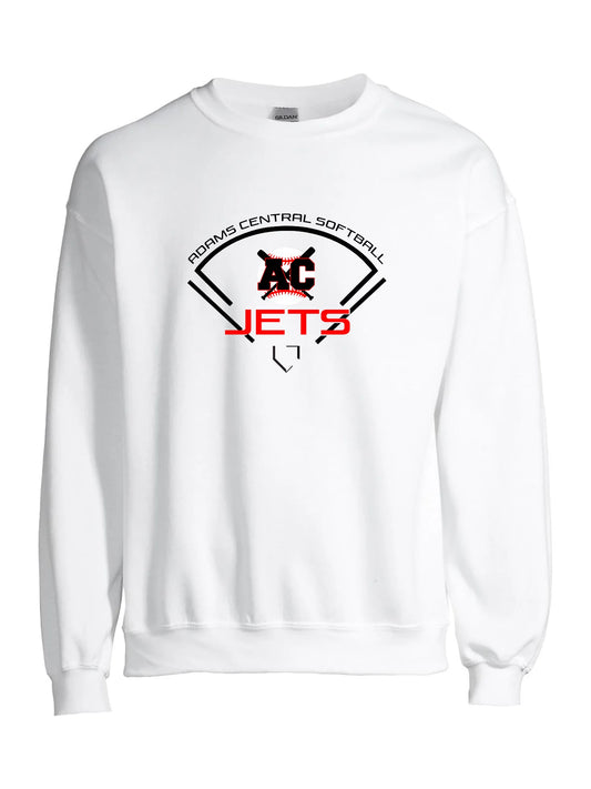 Adult/Youth Gildan - 50/50 Crew - White